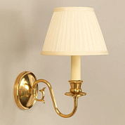 WA0297.BR.SE Bedale Single Arm Wall Light, Brass