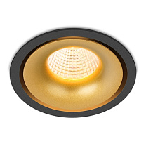 Потолочные светодиодные светильники Led technology SFERA R 11.30 W NO DIM черный + золотой