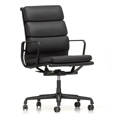 4055737298110 Soft Pad Vitra Кресло офисное чёрное с высокой спинкой