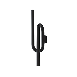 FN294005P_20 Foscarini Tobia настенное бра с овальной конструкцией и встроенным источником света чёрного цвета