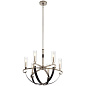 Artem 26" 6 Light Chandelier with Clear Glass Cylinders Classic Pewter люстра 52015CLP Kichler — фото 1