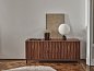 Буфет Masai Porada с волнистым резным фасадом MASAI-CREDENZA-L0N0AC-PEWTER — фото 1