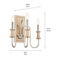Karthe 3 Light Wall Sconce Beech and Brushed Nickel настенный светильник 52473NI Kichler — фото 10