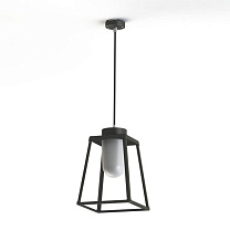 Lampiok 2 N° 2; Frosted glass E27 52W; Black grey