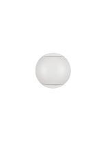 Sandy White Aluminium & Polycarbonate LED 4Watt 220-240Volt 186Lm IP65 3000K D:12 W:4 cm