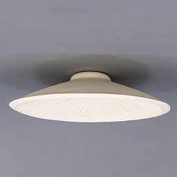 MLCS078 Mullan Lighting Pyrus керамический плафон плоской формы с матовой белой текстурой