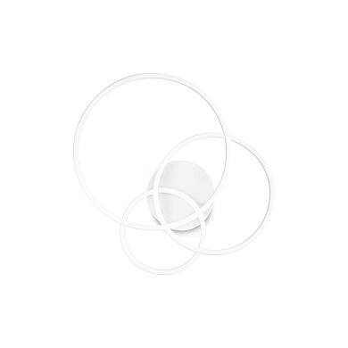 255019 Ideal Lux FRAME PL CERCHIO BIANCO 3000K потолочный светильник белый