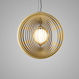 SOIREE RC 81 E27 OPAL FG Delta Light SOIREE подвесной светильник золотого оттенка