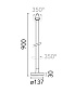 Walkstick Flos Outdoor Садовый столбик цилиндрический серый f-o-1140 — фото 3