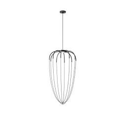 SPALY51PANNILED Axolight Alysoid 51 SP LED S люстра с бусинами антрацит; чёрный никель