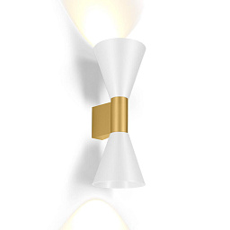 ODREY WALL 2.4 Gold + Signal White Wever Ducre Odrey Wall настенный светильник двойной бело-золотой свет вверх-вниз