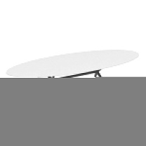 EXES СТОЛ ELLIPSE 320X140CM АЛЮМИНИЕВЫЕ НОЖКИ АНТРАЦИТОВЫЙ - СТОЛЕШНИЦА СТОЛА КЕРАМИЧЕСКАЯ БЕЛАЯ Royal Botania