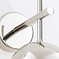 WA 2-1361/1 nickel/499 Wall light BALL, nickel, with clear crystal glass in line cut Orion — фото 2