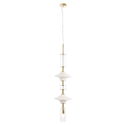 VALENCIA SP1.3 GOLD Crystal Lux VALENCIA подвесной светильник с многоярусным вытянутым плафоном золотистого цвета