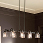 Aivian 42" 8 Light Linear Chandelier Black люстра 52400BK Kichler — фото 5