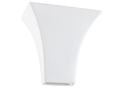 настенный керамический светильник с широким верхним рассеивателем и мягким световым потоком