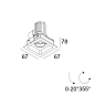 100055 9210 B-B Delta Light GRID Micro In 1 утопленный точечный светильник — фото 1