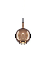 SKY-FALL ROUND MEDIUM SUSPENSION GLOSSY BRONZE 3000K CE