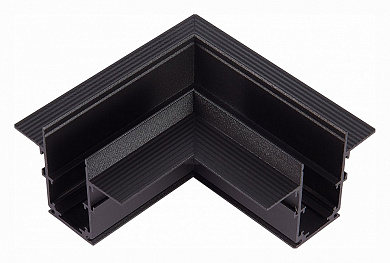 l-образный соединитель черного цвета для встроенных магнитных треков