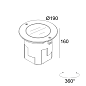 30225 9210 INOX Delta Light LOGIC 190 R Refl напольная лампа — фото 1