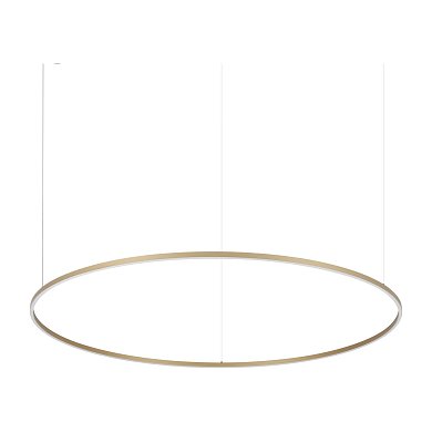 Подвесной светильник Oracle Slim SP D150 ROUND 3000K ON-OFF Ideal Lux 370569, латунь