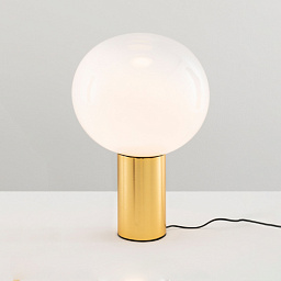 Laguna 37 TL Artemide Laguna настольный светильник с крупным сферическим плафоном на золотом основании