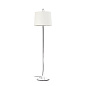 24037-07 MONTREAL CHROME FLOOR LAMP WHITE LAMPSHADE торшер Faro barcelona — фото 2