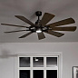 65" Gentry Fan Anvil Iron люстра-вентилятор 300265AVI Kichler — фото 2