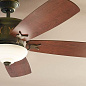 56" Crescent 5 Blade LED Indoor Ceiling Fan Olde Bronze люстра-вентилятор 300325OZ Kichler — фото 1