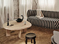 Журнальный стол Tarn Ferm Living 1104270013 белый бук с масляной отделкой — фото 1