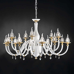 531/10+5 white+gold IDL Poesia Большая люстра