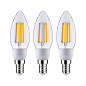 29133 Paulmann LED Candle 3x525лм 3x2,5Вт 3000К прозрачный — фото 4