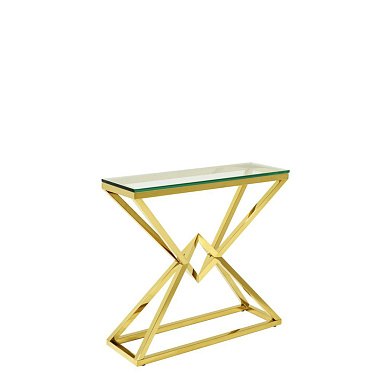 110378 Console Table Connor 90 x 30 x H. 82cm gold finish таблица Eichholtz