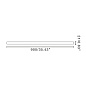 Удлинитель подвеса для вентилятора downrod 900mm O21 Faro Barcelona 3T091209 черный — фото 1