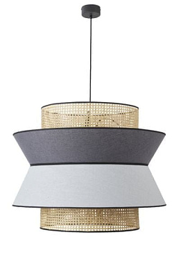 подвесной светильник с цилиндрическими абажурами в два уровня