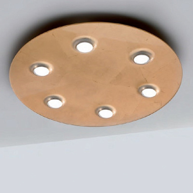 00703XXDHXPFO Elesi luce Mir PL XL современный потолочный светильник с шестью лампами золото; прозрачный