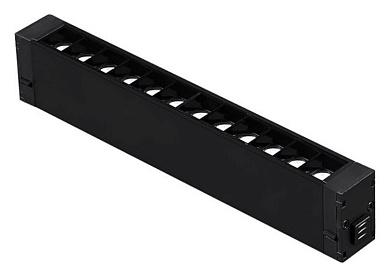 линейный трековый светильник чёрного цвета для магнитного трека 230V