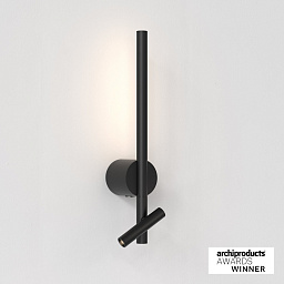 1475012 Astro lighting Baton настенный светильник для чтения с тонким вытянутым корпусом матовый чёрный