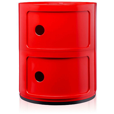 0496610 Kartell Componibili Классический комод с 2 отделениями, красный