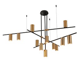 Люстра Kink Light Рия черный/бронза 07621-12,20