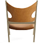 71058-002415 Audo Copenhagen Knitting Lounge Chair , Дуб / Кожа Коньяк — фото 1