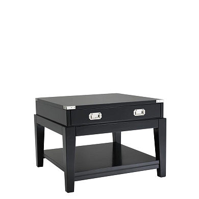 110027 Side Table Military black finish SIDE TABLES Eichholtz