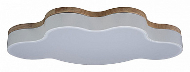 потолочный светильник волнообразной формы белого цвета