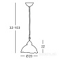 Kolarz NONNA 731.30.116 подвесной светильник состаренная латунь ø20cm высота 22cm мин. высота 32cm макс. высота 103cm 1 лампа e27
