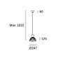 00-6415-93-05 подвесной светильник Leds C4 Contrast ø247mm дерево — фото 1