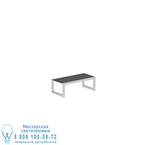 NINIX LOUNGE 40T ИЗ НЕРЖАВЕЮЩЕЙ СТАЛИ С КЕРАМИЧЕСКОЙ СТОЛЕШНИЦЕЙ NERO MARQUINA Royal Botania