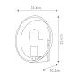 Настенный светильник Theater Row Quoizel QZ-THEATER-ROW1WT бронза western — фото 5