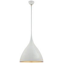 Agnes Medium Pendant гипсовый белый с золотым интерьером
