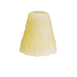 GL014 Mullan Lighting стеклянный плафон колоколообразной формы с рельефным узором тёплого кремового оттенка