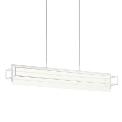 Vega LED 3000K 38" Linear Chandelier White подвесной светильник 84051WH Kichler